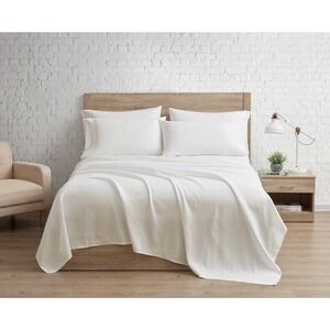 SERTA So Soft Solid FULL Sheet Set 6 Pieces BEIGE Amazingly Soft Ships FREE!